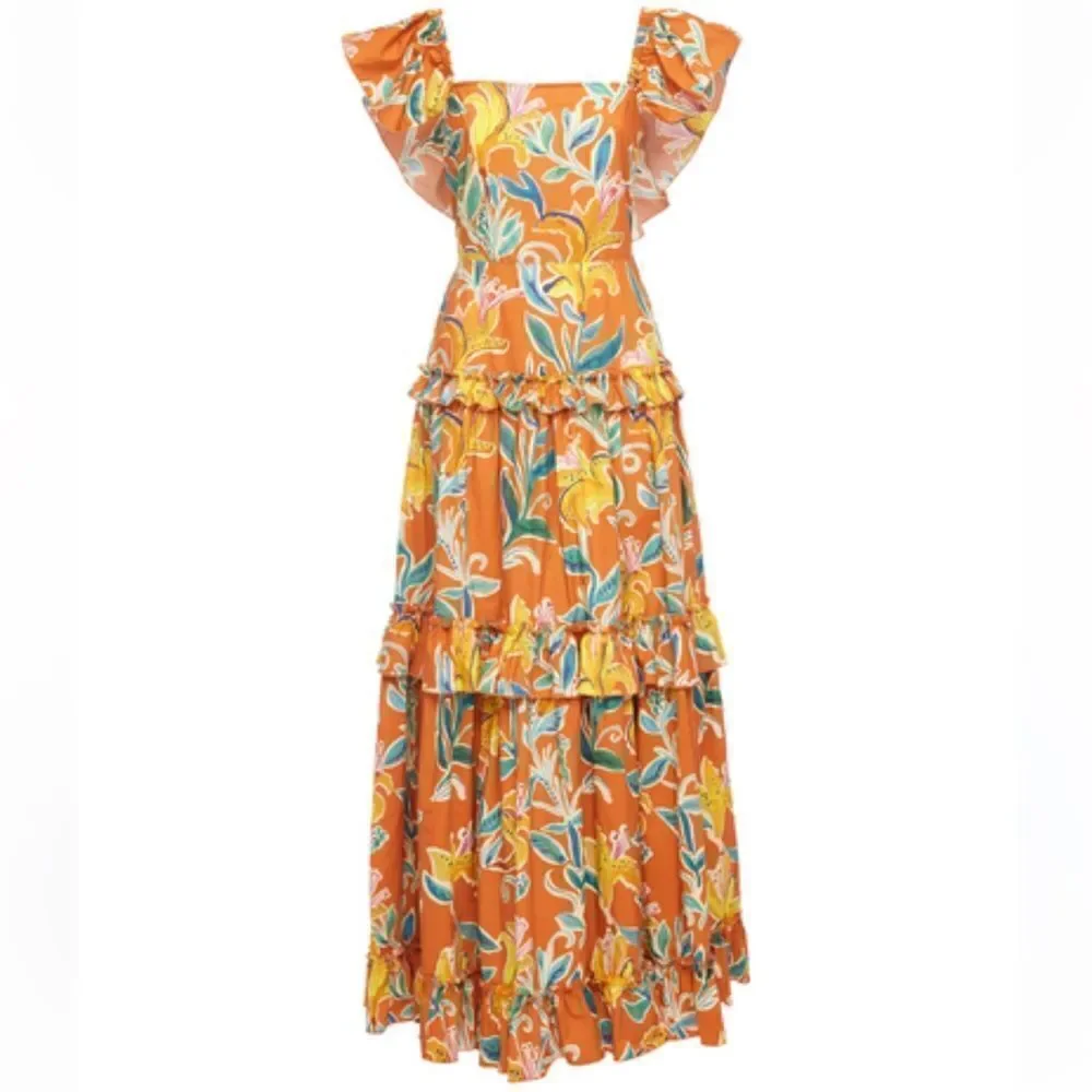 NWT La Double J Scarlett Dress Lily in Popeline Cotton Small - Picture 9 of 16